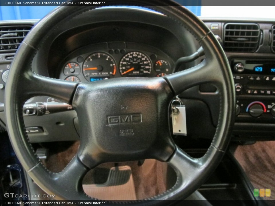 Graphite Interior Steering Wheel for the 2003 GMC Sonoma SL Extended Cab 4x4 #70385166