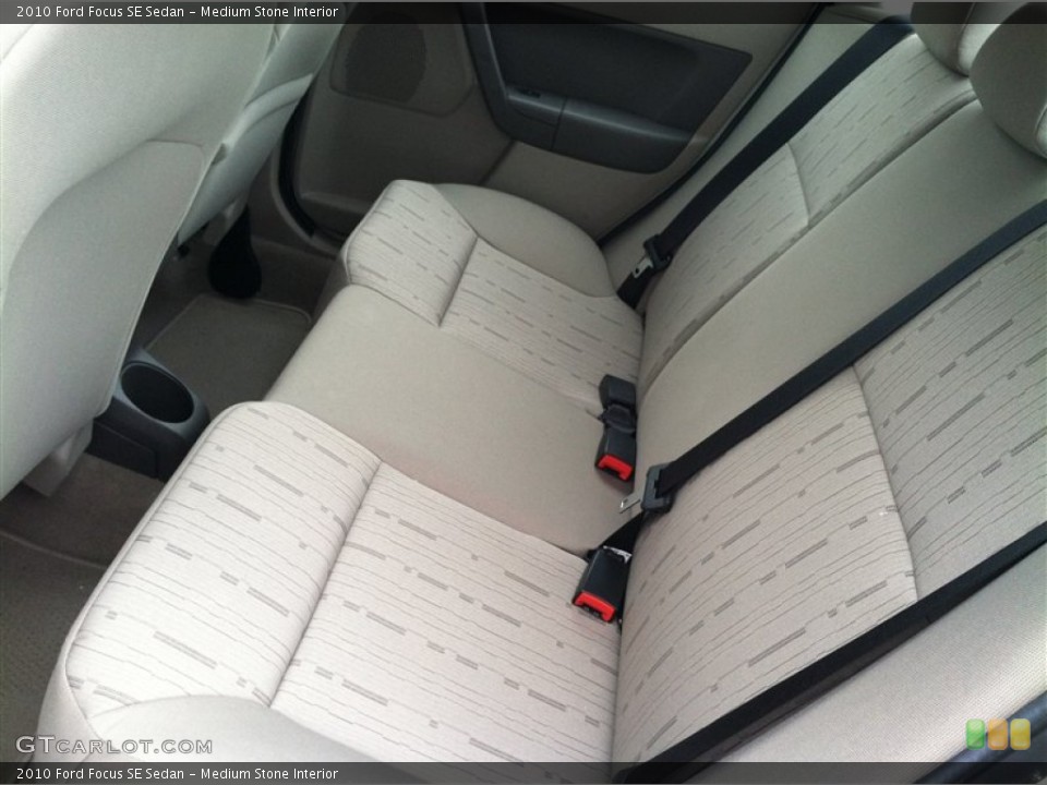 Medium Stone Interior Rear Seat for the 2010 Ford Focus SE Sedan #70385211