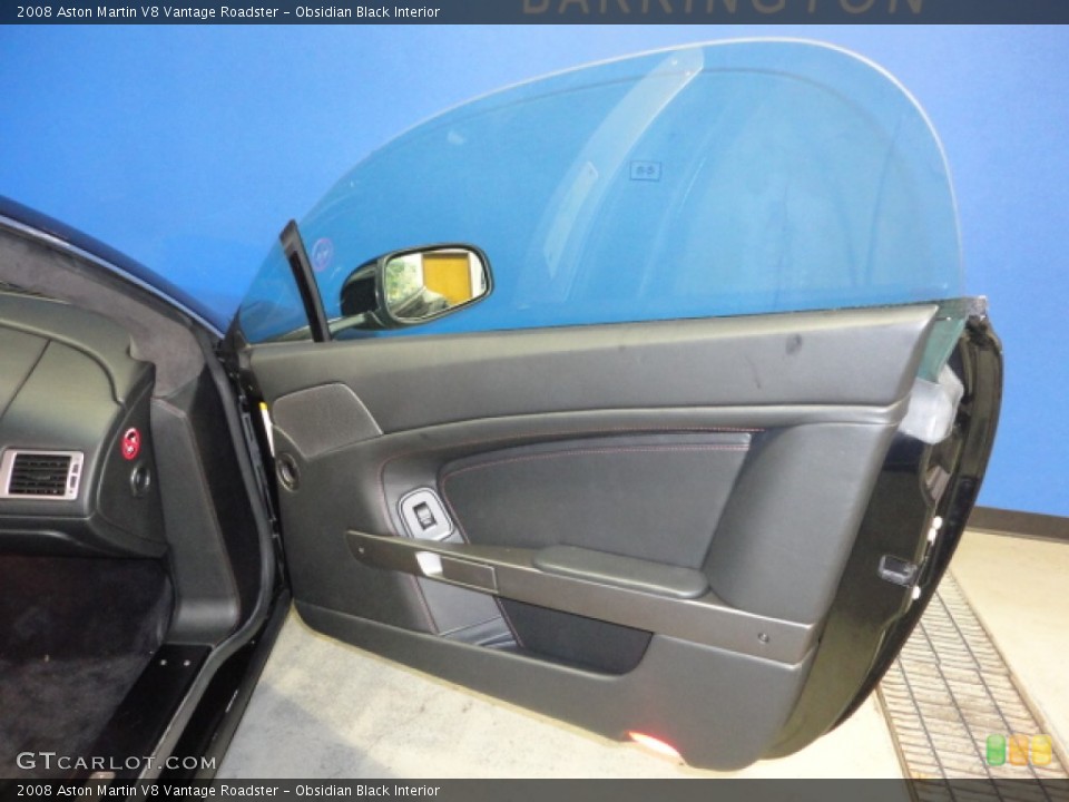 Obsidian Black Interior Door Panel for the 2008 Aston Martin V8 Vantage Roadster #70386336
