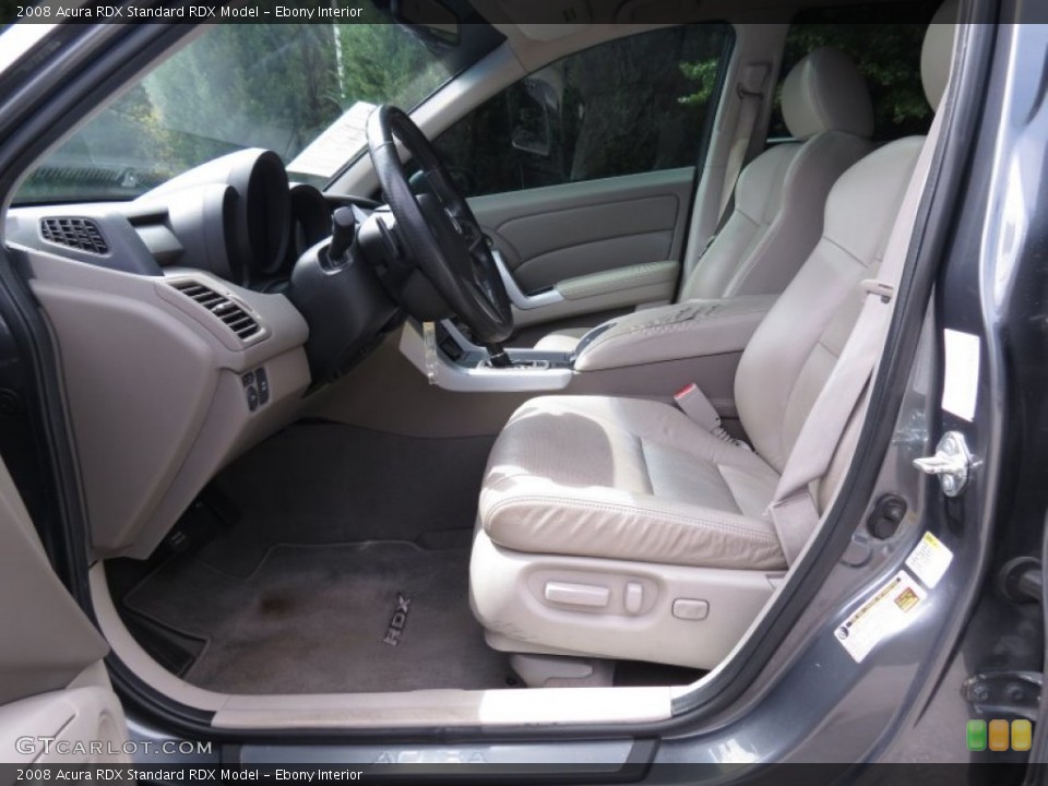 Ebony Interior Front Seat for the 2008 Acura RDX  #70386795