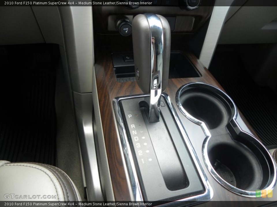 Medium Stone Leather/Sienna Brown Interior Transmission for the 2010 Ford F150 Platinum SuperCrew 4x4 #70388805