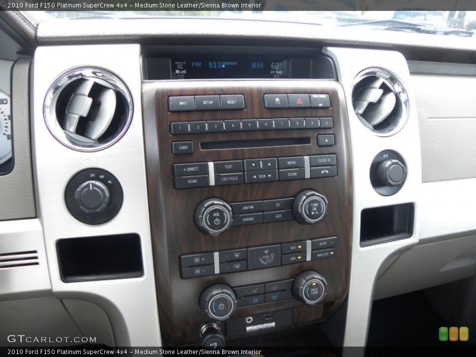 Medium Stone Leather/Sienna Brown Interior Controls for the 2010 Ford F150 Platinum SuperCrew 4x4 #70388814