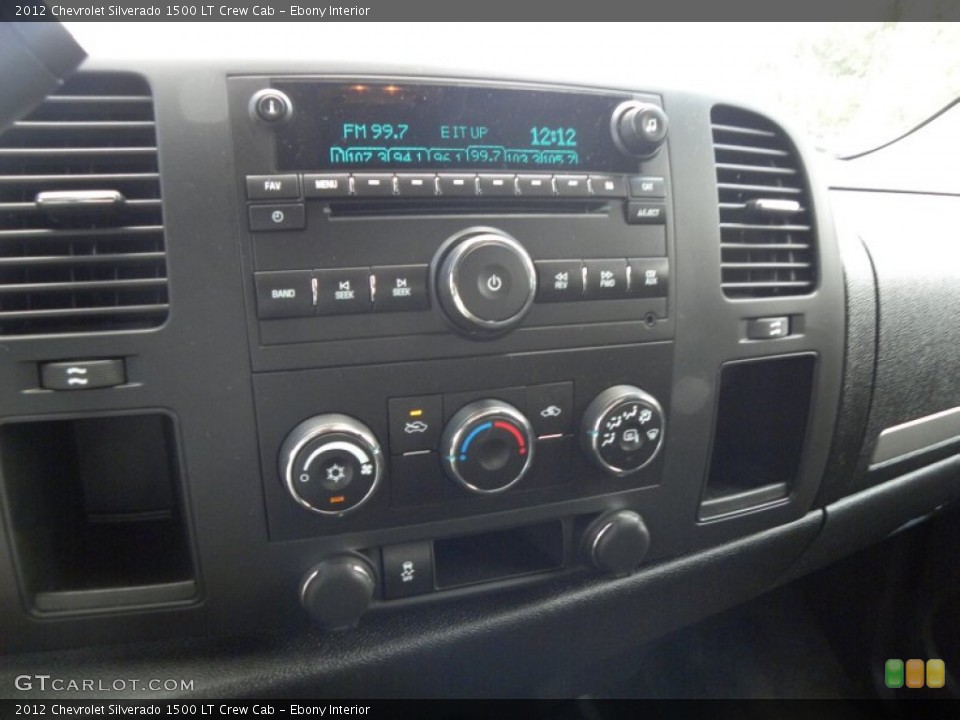 Ebony Interior Controls for the 2012 Chevrolet Silverado 1500 LT Crew Cab #70389021