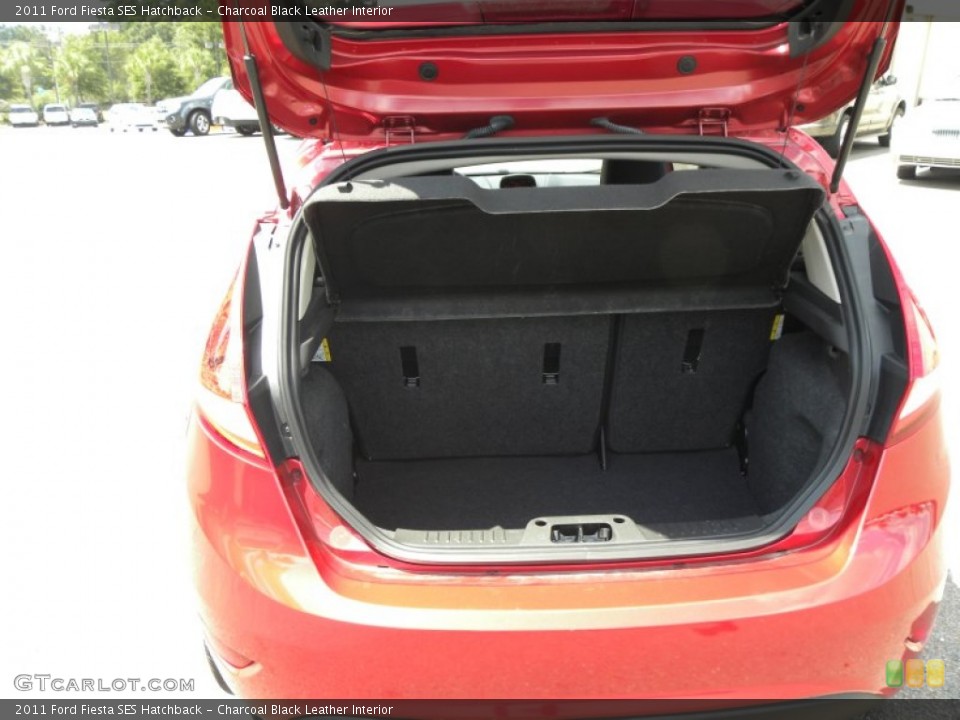 Charcoal Black Leather Interior Trunk for the 2011 Ford Fiesta SES Hatchback #70389501