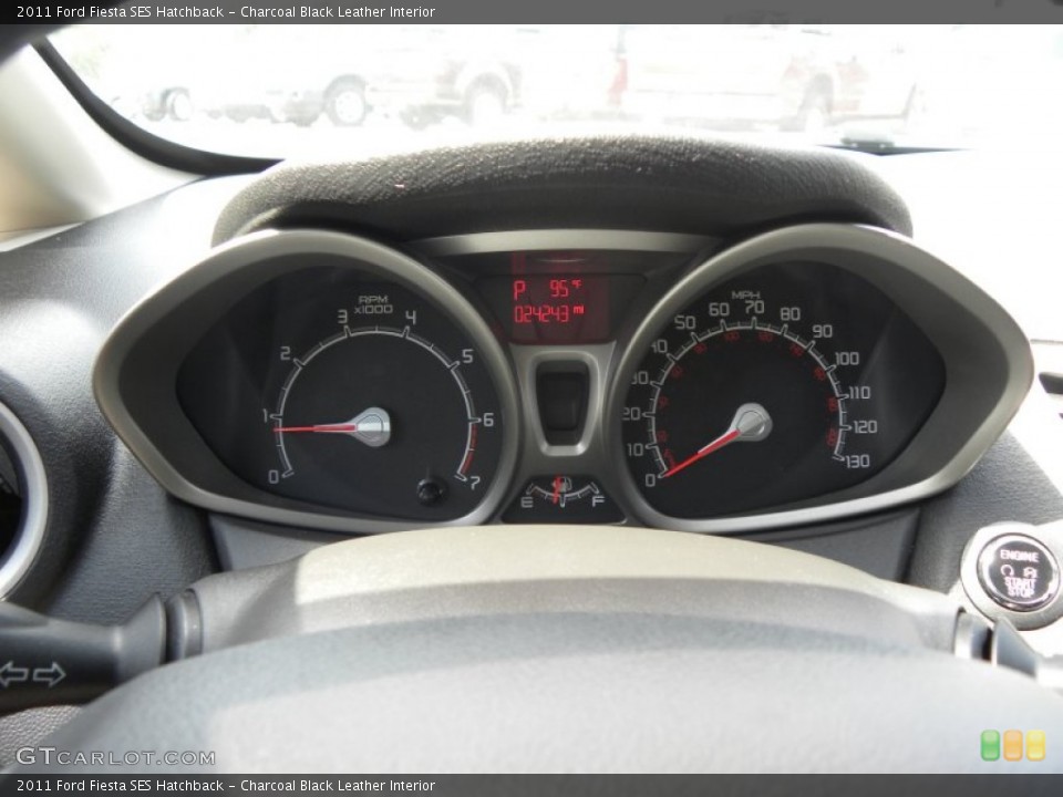 Charcoal Black Leather Interior Gauges for the 2011 Ford Fiesta SES Hatchback #70389576