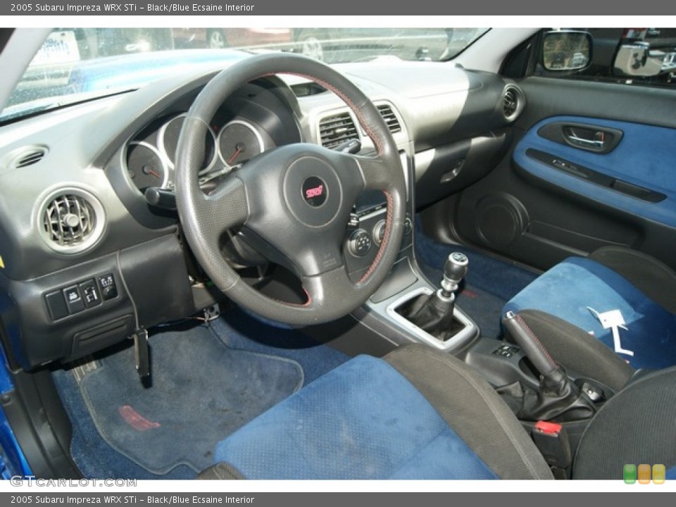 Black/Blue Ecsaine Interior Prime Interior for the 2005 Subaru Impreza WRX STi #70389885