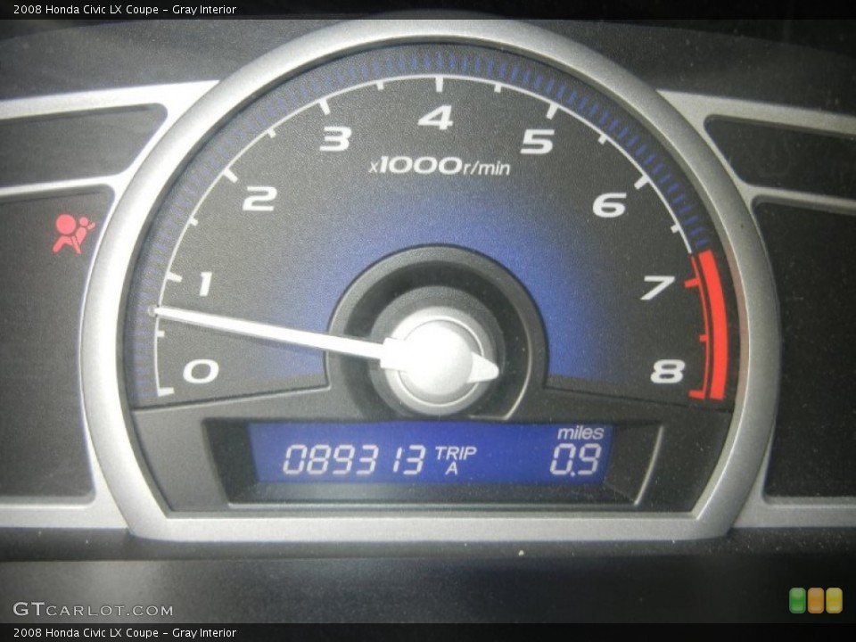 Gray Interior Gauges for the 2008 Honda Civic LX Coupe #70392288