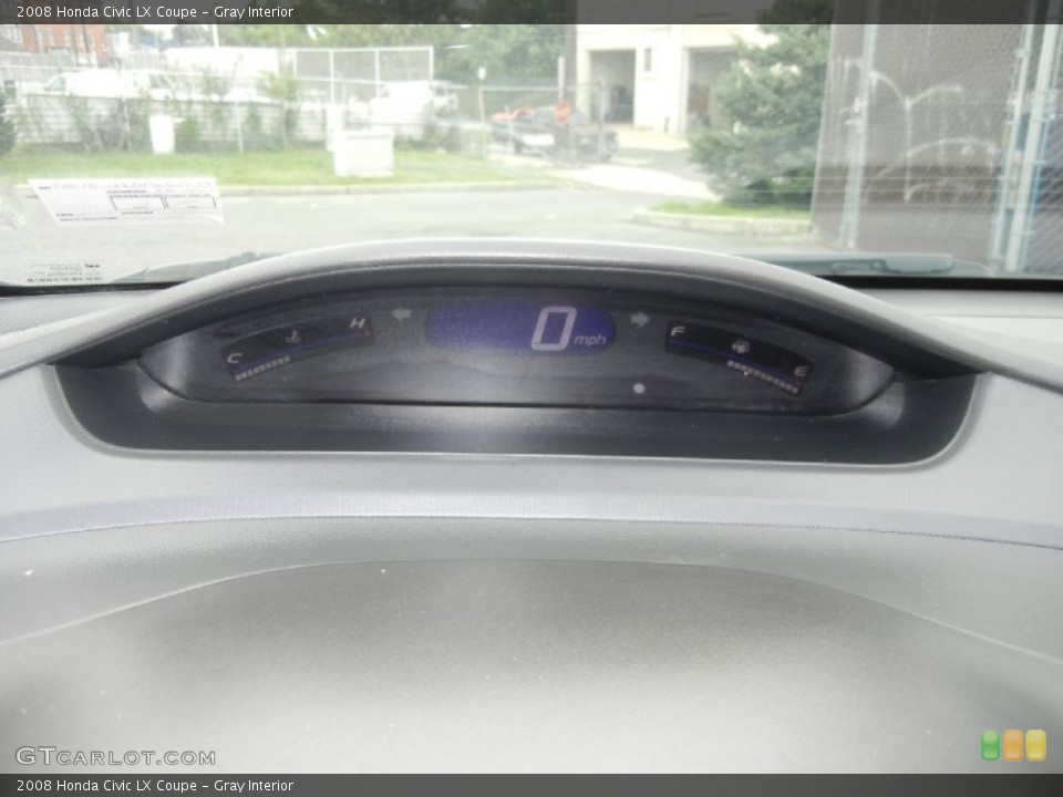 Gray Interior Gauges for the 2008 Honda Civic LX Coupe #70392297