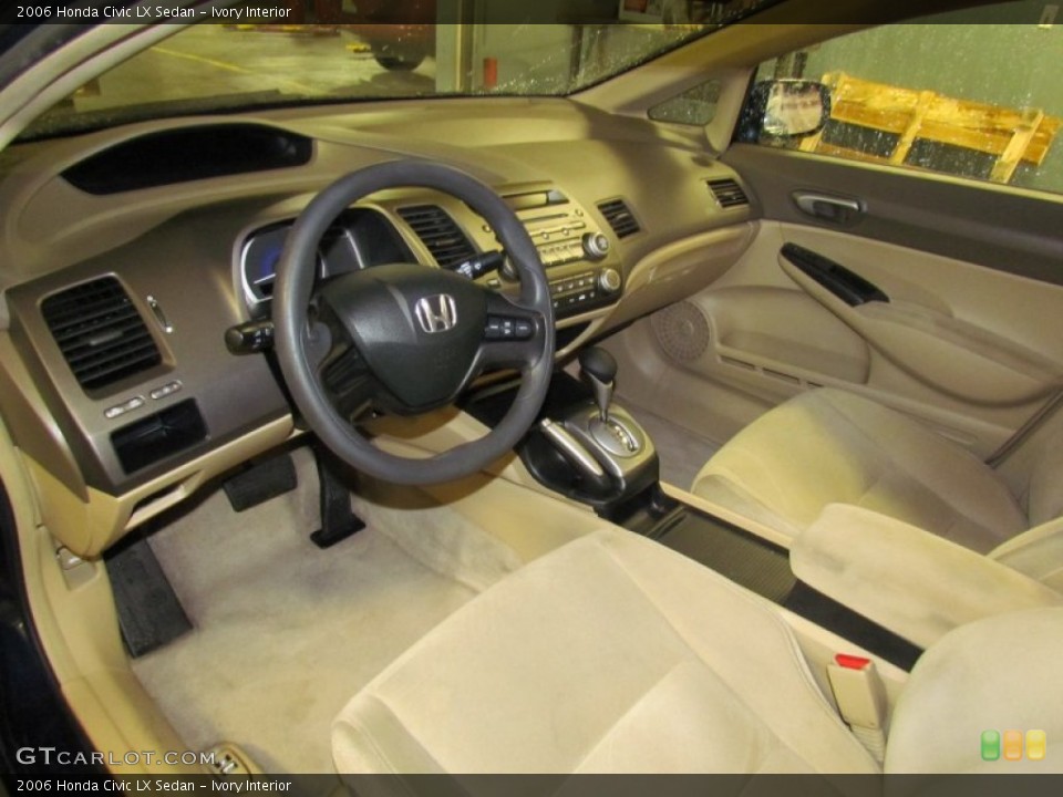 Ivory Interior Prime Interior for the 2006 Honda Civic LX Sedan #70393500
