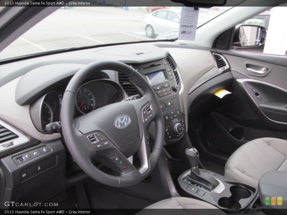 Gray Interior Photo for the 2013 Hyundai Santa Fe Sport AWD #70395324