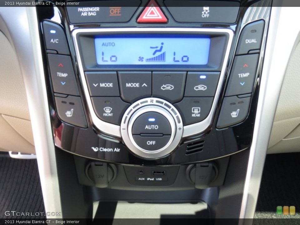 Beige Interior Controls for the 2013 Hyundai Elantra GT #70398699