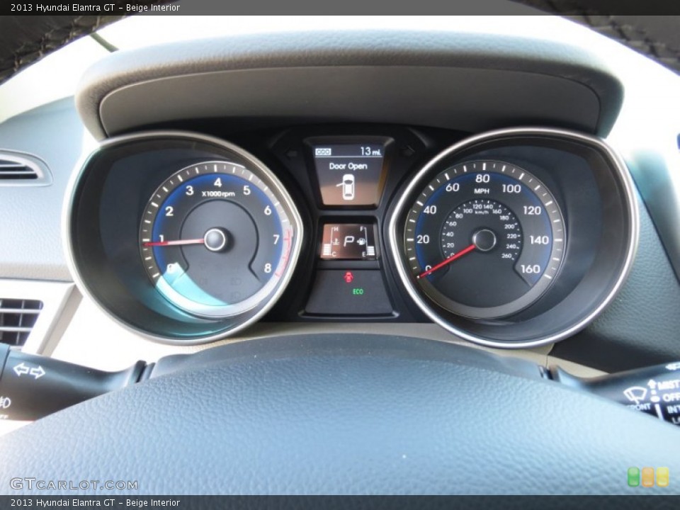 Beige Interior Gauges for the 2013 Hyundai Elantra GT #70398735