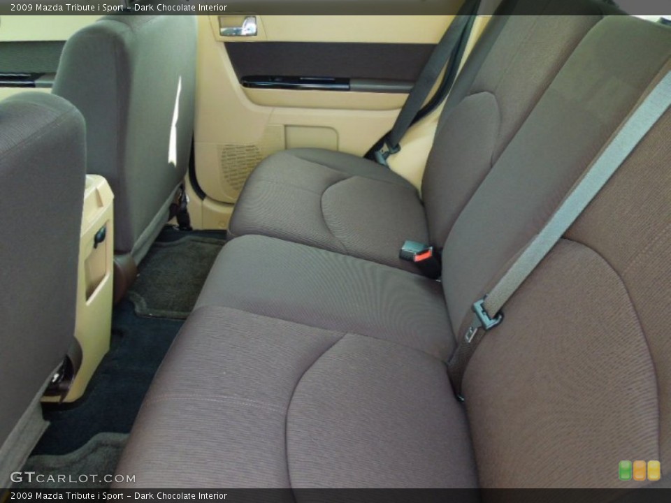 Dark Chocolate Interior Rear Seat for the 2009 Mazda Tribute i Sport #70399410