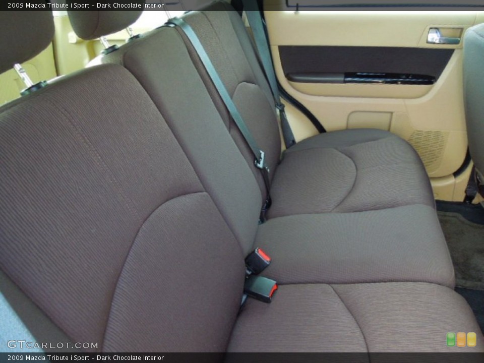 Dark Chocolate Interior Rear Seat for the 2009 Mazda Tribute i Sport #70399434