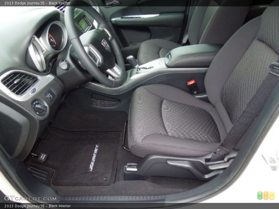 Black Interior Front Seat for the 2013 Dodge Journey SE #70399812