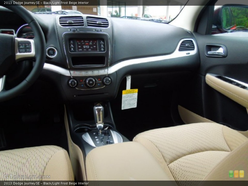 Black/Light Frost Beige Interior Dashboard for the 2013 Dodge Journey SE #70400196