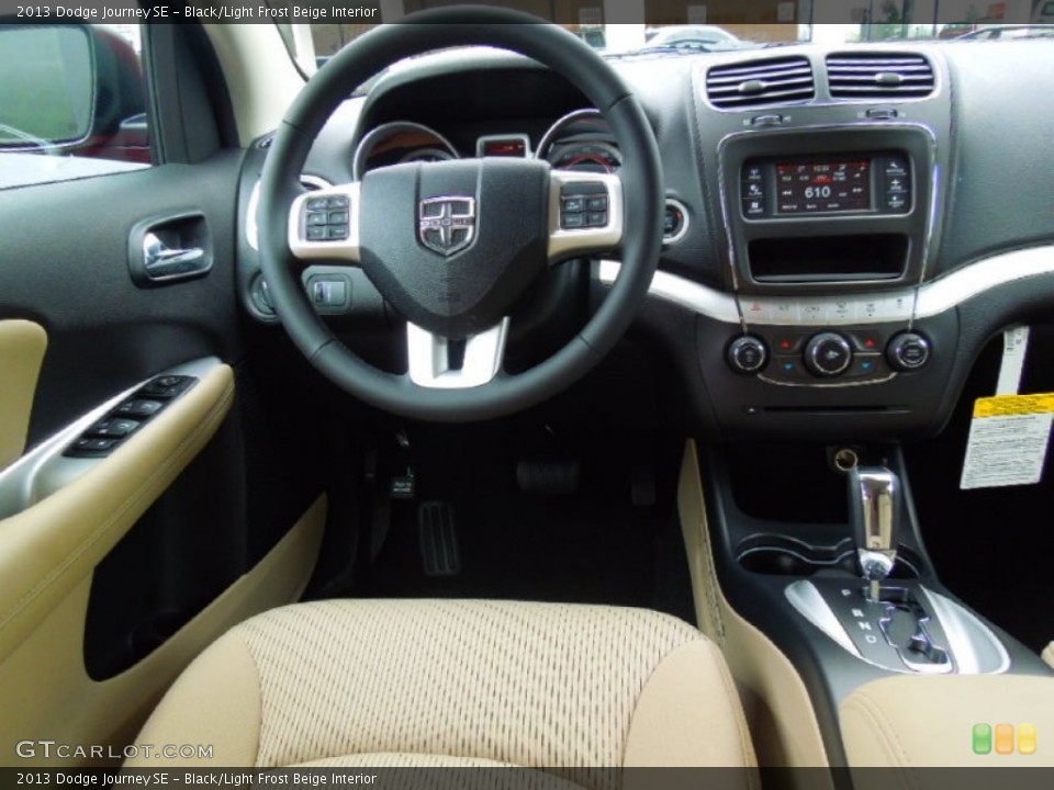 Black/Light Frost Beige Interior Dashboard for the 2013 Dodge Journey SE #70400199