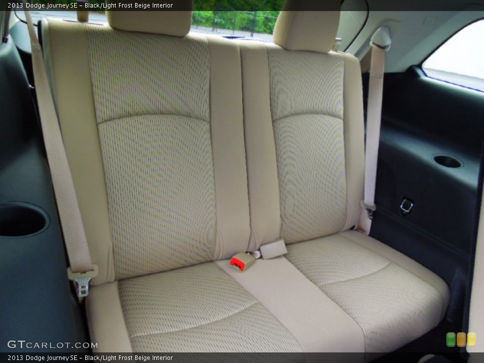 Black/Light Frost Beige Interior Rear Seat for the 2013 Dodge Journey SE #70400211