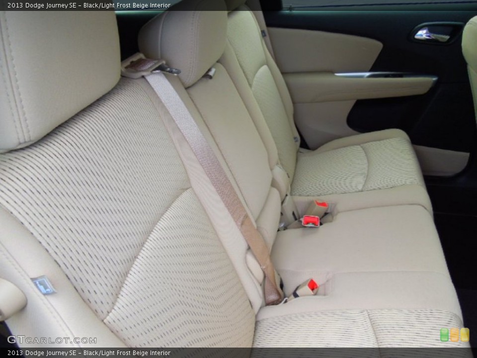 Black/Light Frost Beige Interior Rear Seat for the 2013 Dodge Journey SE #70400217