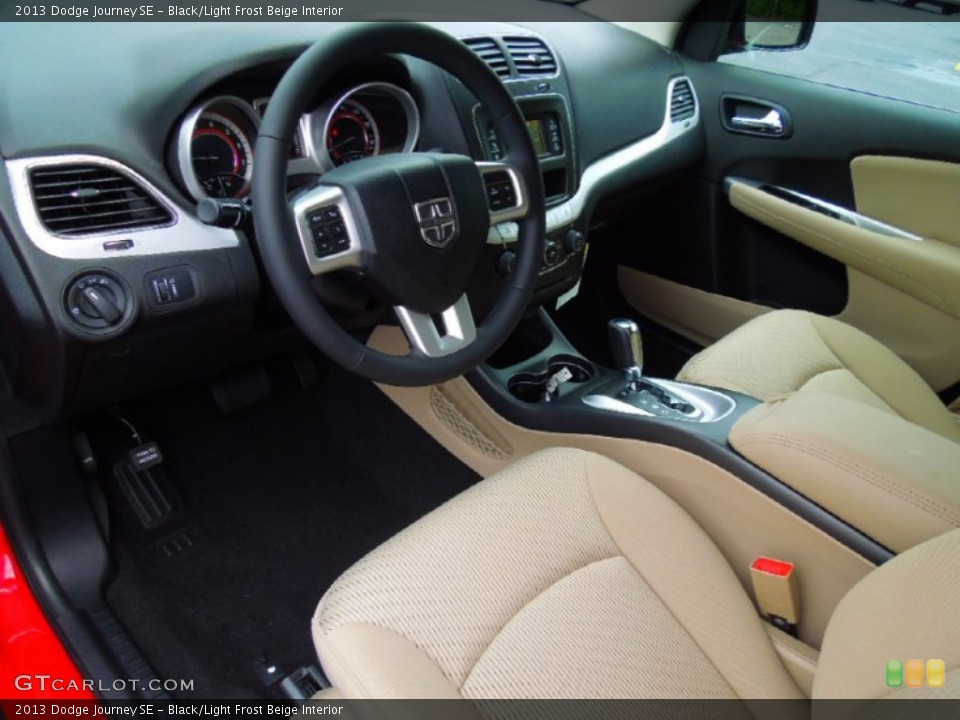 Black/Light Frost Beige Interior Prime Interior for the 2013 Dodge Journey SE #70400253