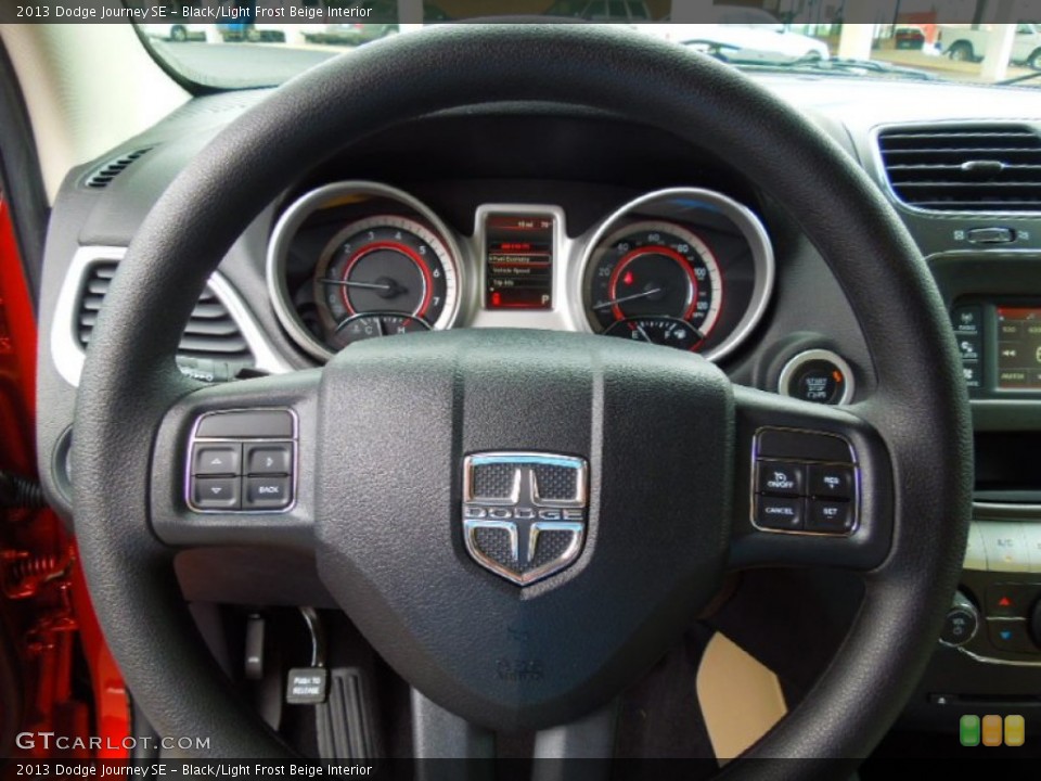 Black/Light Frost Beige Interior Steering Wheel for the 2013 Dodge Journey SE #70400352
