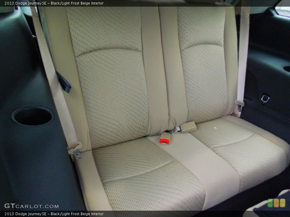 Black/Light Frost Beige Interior Rear Seat for the 2013 Dodge Journey SE #70400388