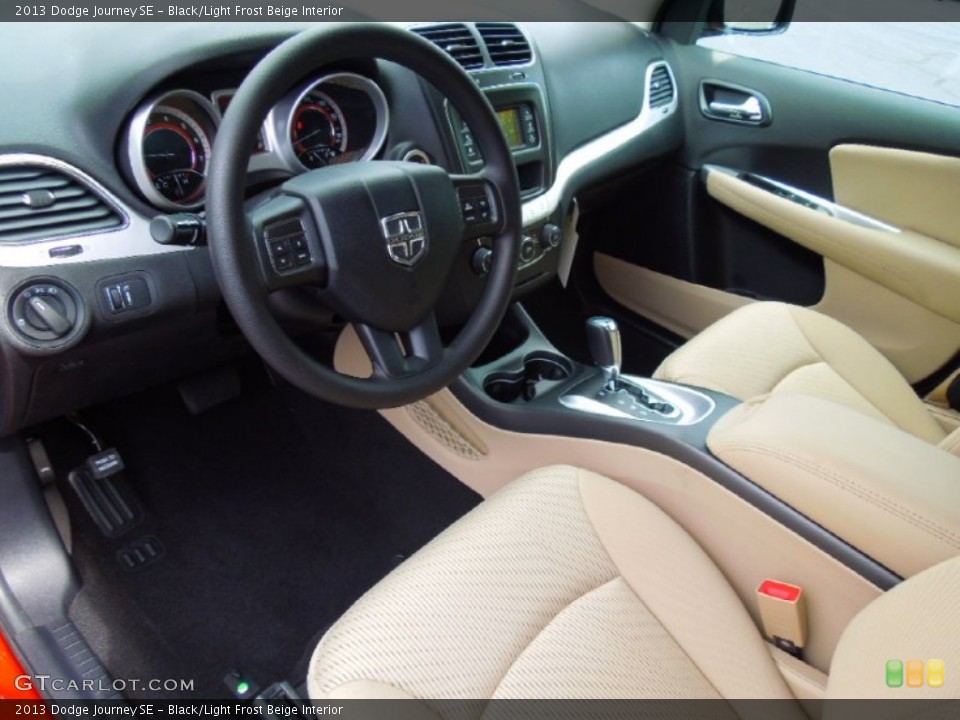 Black/Light Frost Beige Interior Prime Interior for the 2013 Dodge Journey SE #70400430