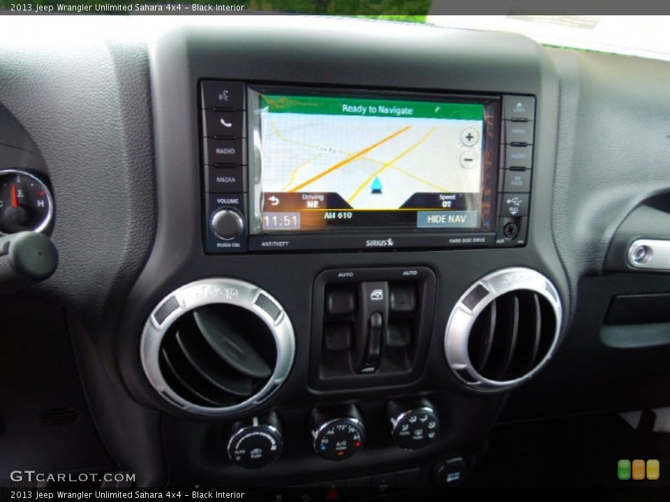 Black Interior Controls for the 2013 Jeep Wrangler Unlimited Sahara 4x4 #70400511