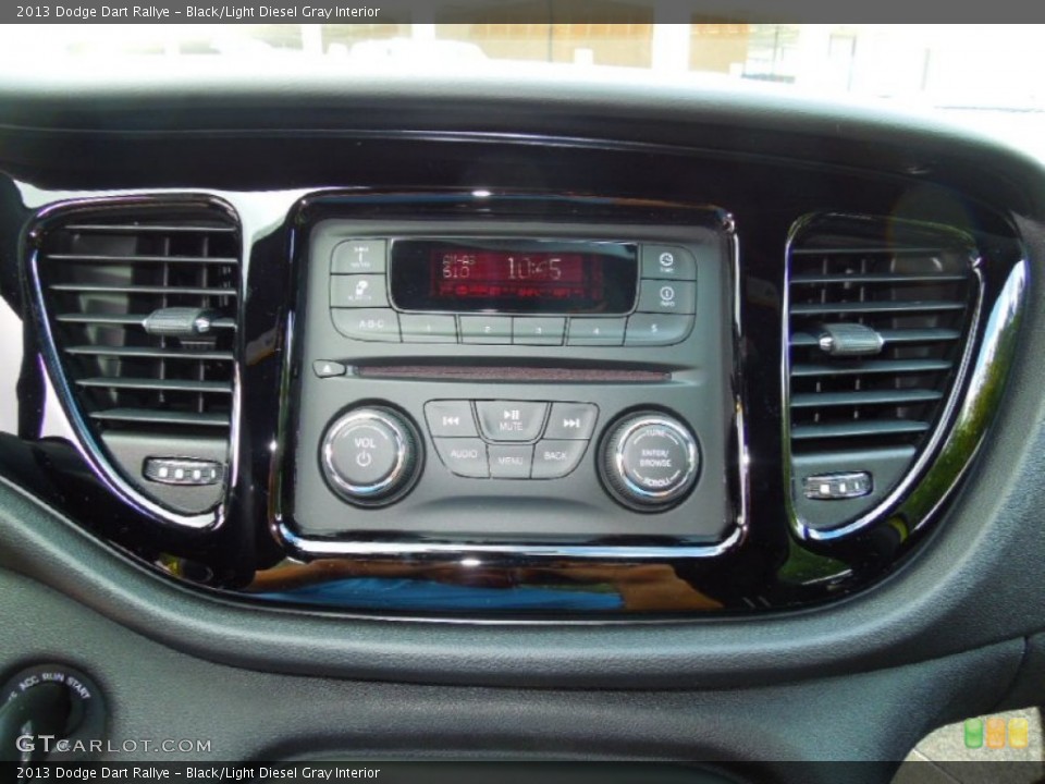 Black/Light Diesel Gray Interior Controls for the 2013 Dodge Dart Rallye #70401429