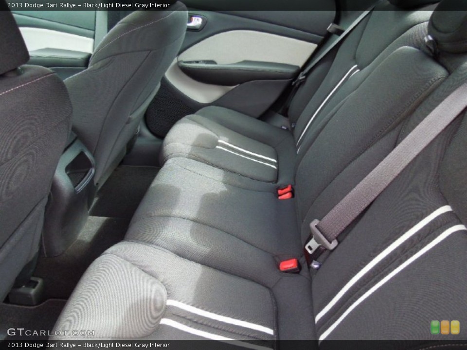 Black/Light Diesel Gray Interior Rear Seat for the 2013 Dodge Dart Rallye #70401453