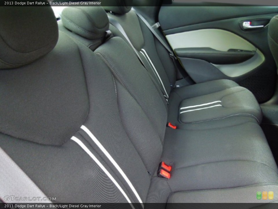 Black/Light Diesel Gray Interior Rear Seat for the 2013 Dodge Dart Rallye #70401477