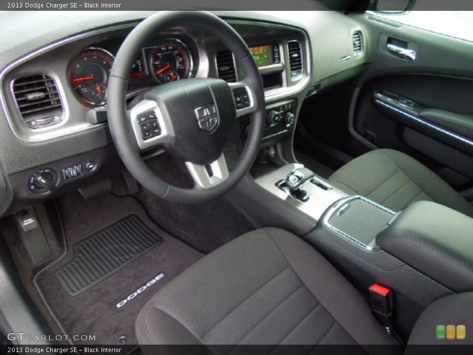 Black Interior Prime Interior for the 2013 Dodge Charger SE #70402161