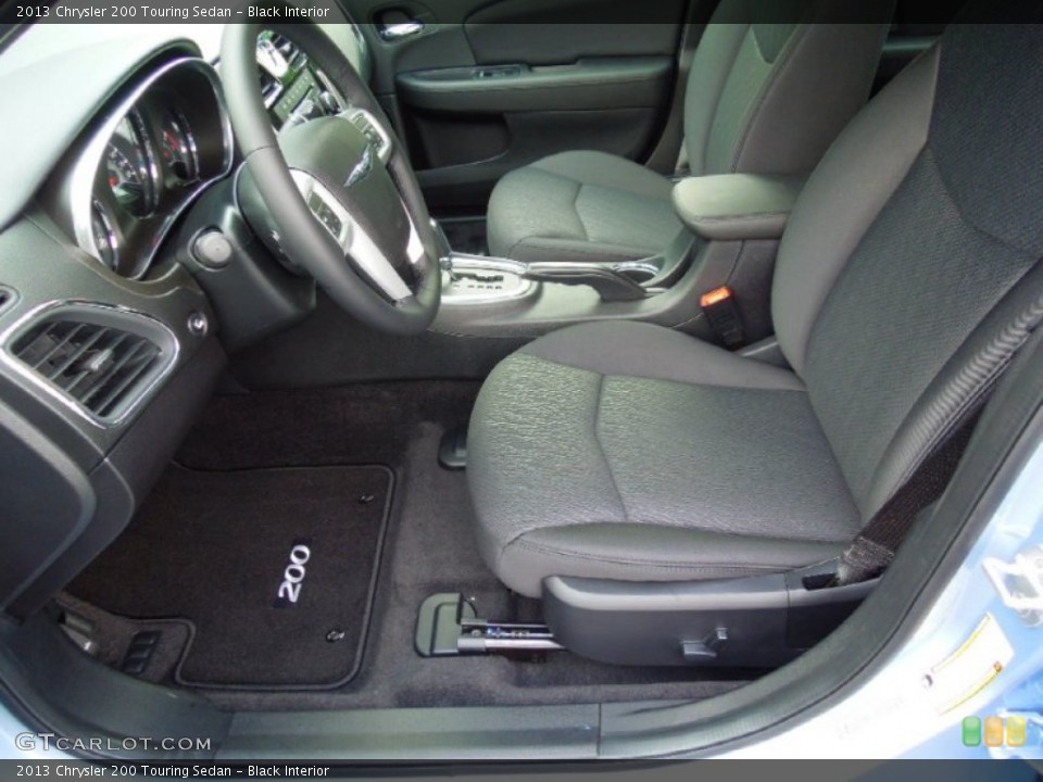 Black Interior Front Seat for the 2013 Chrysler 200 Touring Sedan #70402212