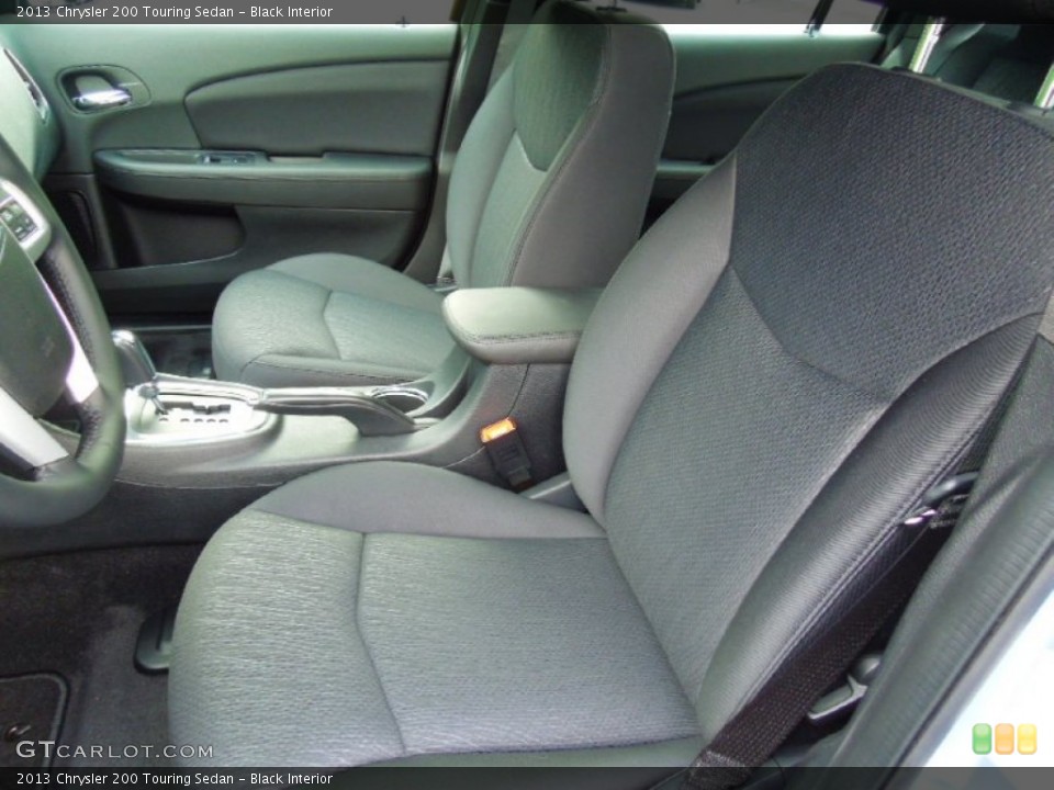 Black Interior Front Seat for the 2013 Chrysler 200 Touring Sedan #70402218