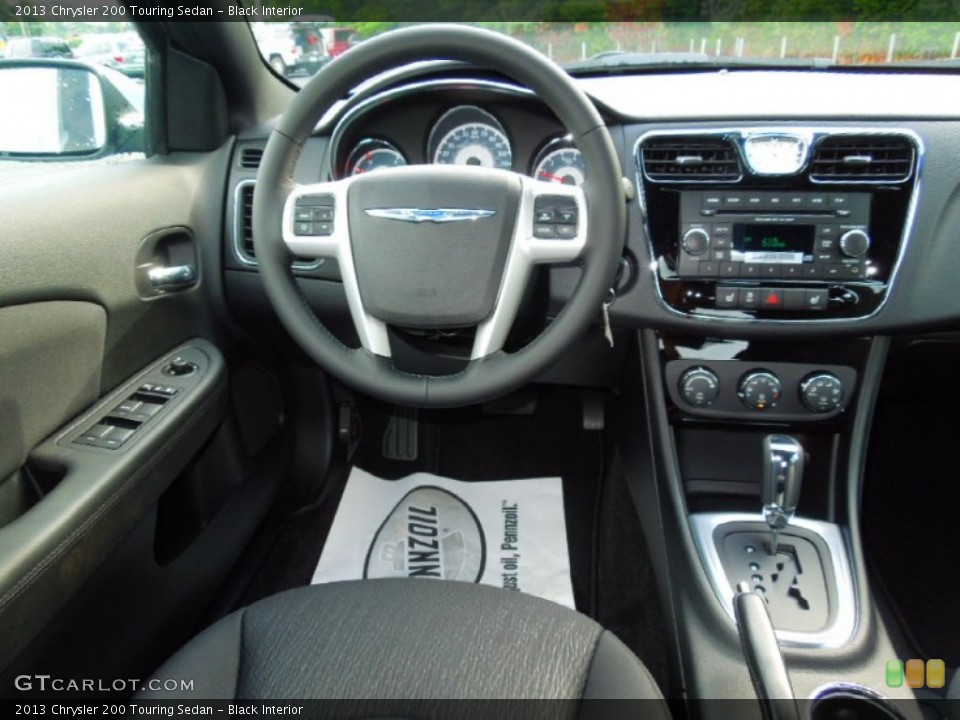 Black Interior Dashboard for the 2013 Chrysler 200 Touring Sedan #70402272