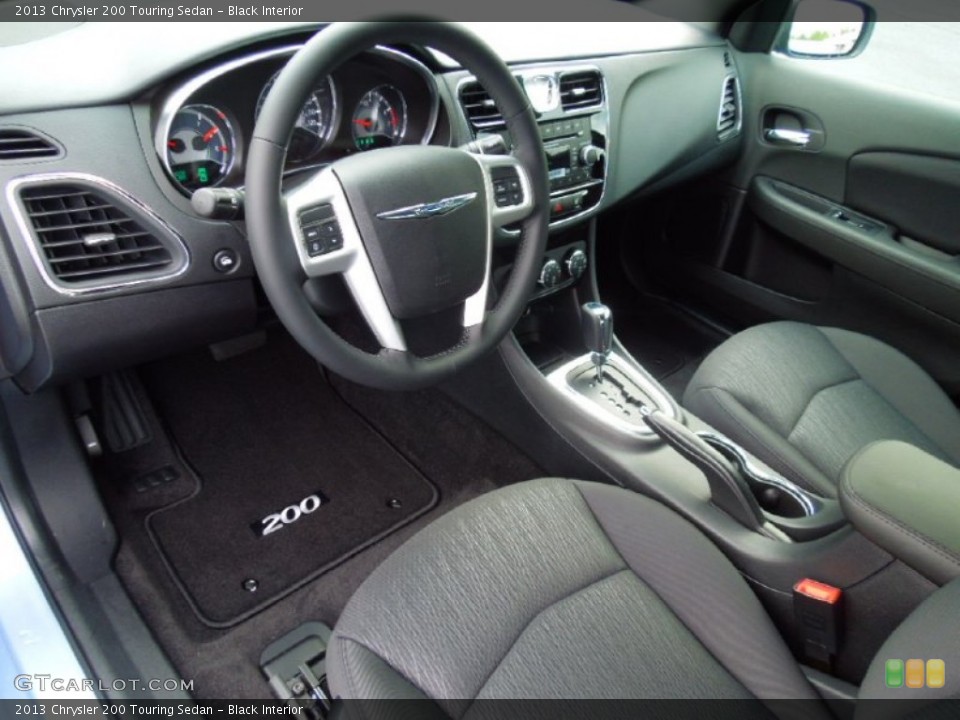 Black Interior Prime Interior for the 2013 Chrysler 200 Touring Sedan #70402328