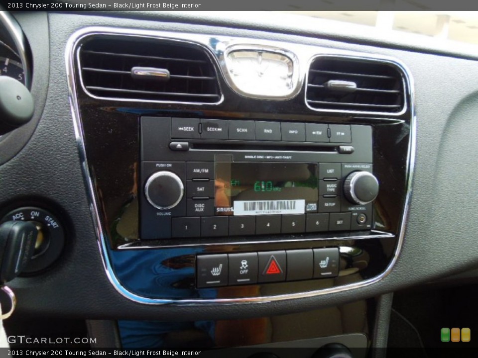Black/Light Frost Beige Interior Audio System for the 2013 Chrysler 200 Touring Sedan #70402404