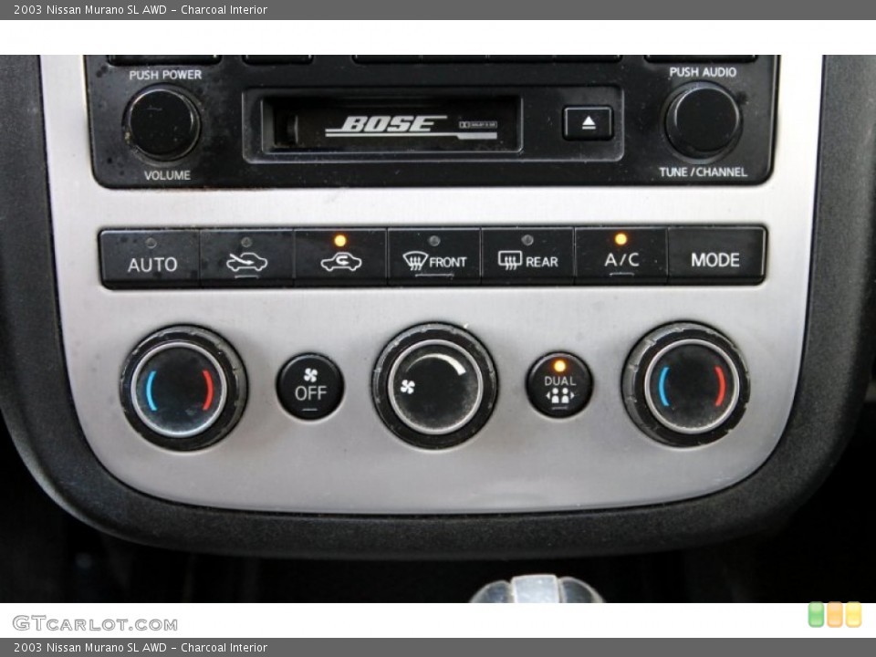 Charcoal Interior Controls for the 2003 Nissan Murano SL AWD #70402416