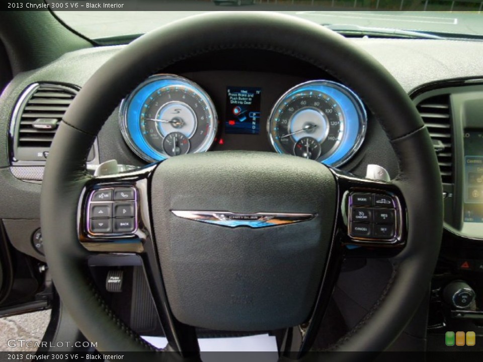 Black Interior Steering Wheel for the 2013 Chrysler 300 S V6 #70402575