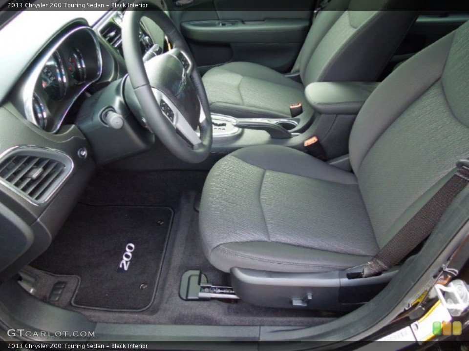 Black Interior Front Seat for the 2013 Chrysler 200 Touring Sedan #70402701