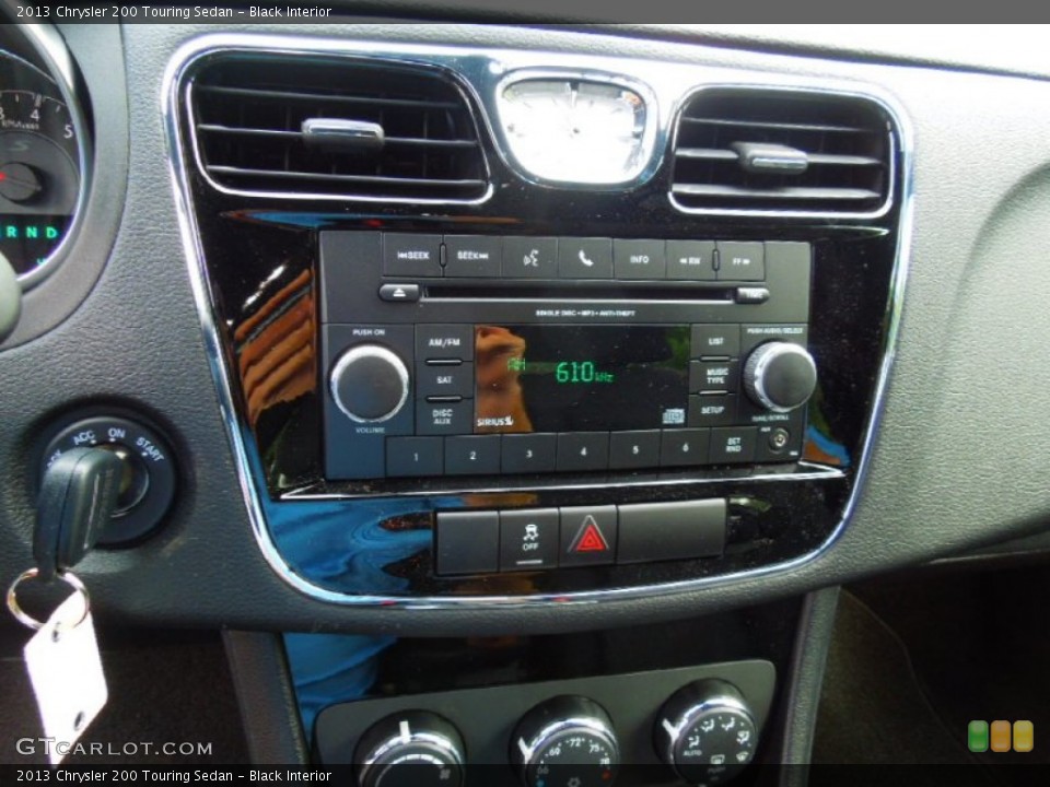 Black Interior Controls for the 2013 Chrysler 200 Touring Sedan #70402731