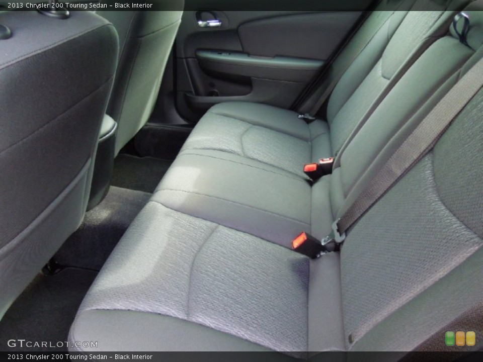 Black Interior Rear Seat for the 2013 Chrysler 200 Touring Sedan #70402752
