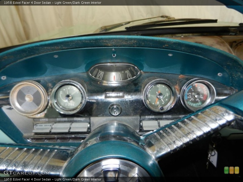Light Green/Dark Green Interior Gauges for the 1958 Edsel Pacer 4 Door Sedan #70403139