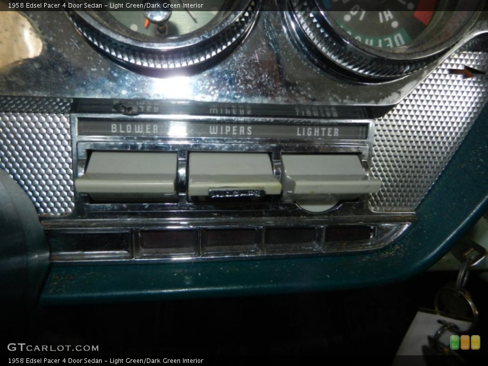Light Green/Dark Green Interior Controls for the 1958 Edsel Pacer 4 Door Sedan #70403151