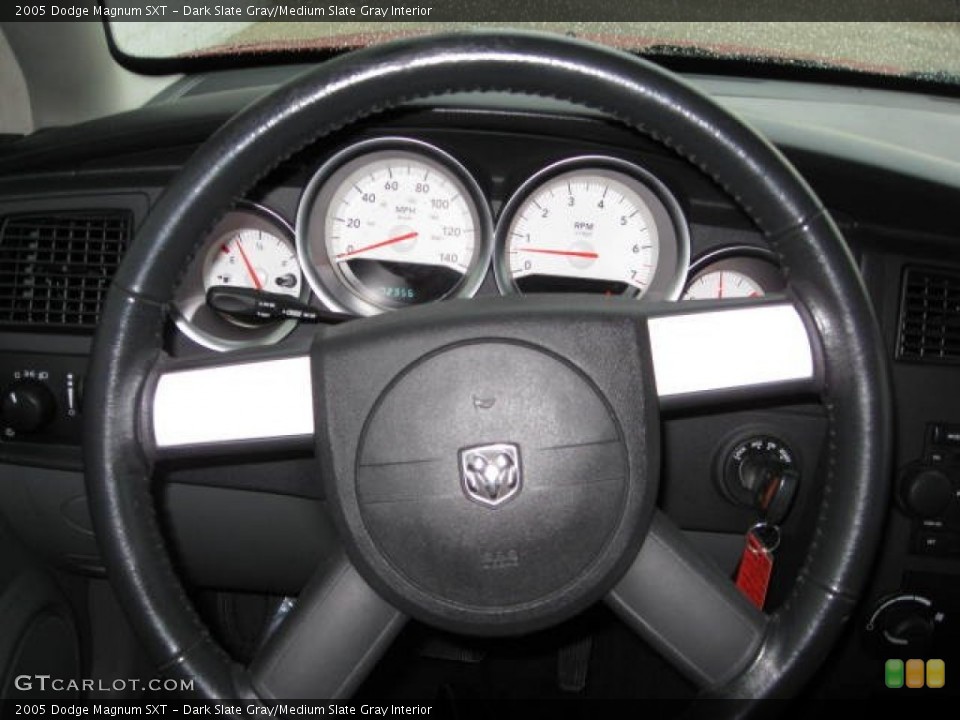 Dark Slate Gray/Medium Slate Gray Interior Steering Wheel for the 2005 Dodge Magnum SXT #70404564