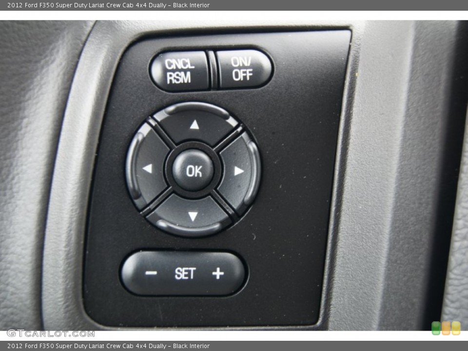 Black Interior Controls for the 2012 Ford F350 Super Duty Lariat Crew Cab 4x4 Dually #70405923