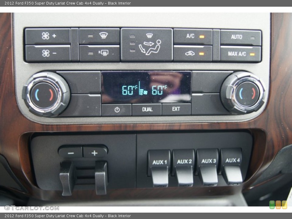 Black Interior Controls for the 2012 Ford F350 Super Duty Lariat Crew Cab 4x4 Dually #70405944