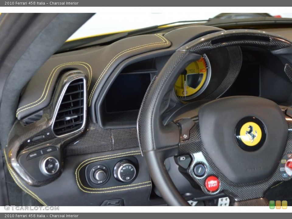 Charcoal Interior Controls for the 2010 Ferrari 458 Italia #70408861