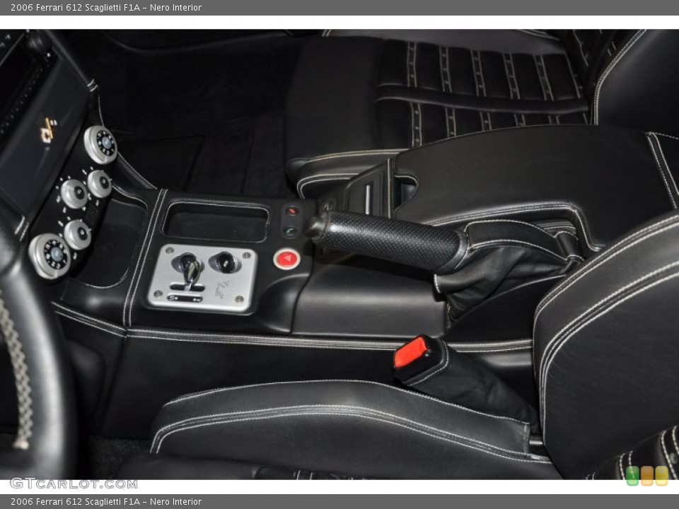 Nero Interior Controls for the 2006 Ferrari 612 Scaglietti F1A #70409140