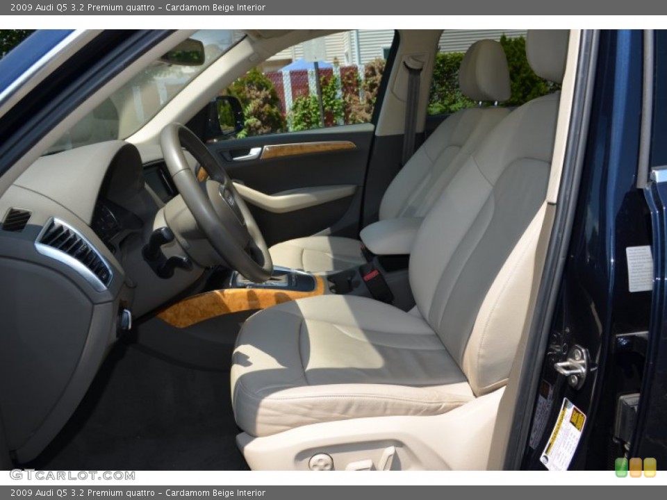 Cardamom Beige Interior Front Seat for the 2009 Audi Q5 3.2 Premium quattro #70410004
